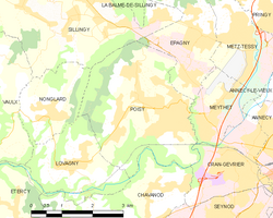 Map commune FR insee code 74213